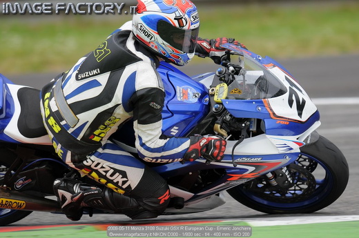 2008-05-11 Monza 3108 Suzuki GSX R European Cup - Emeric Jonchiere